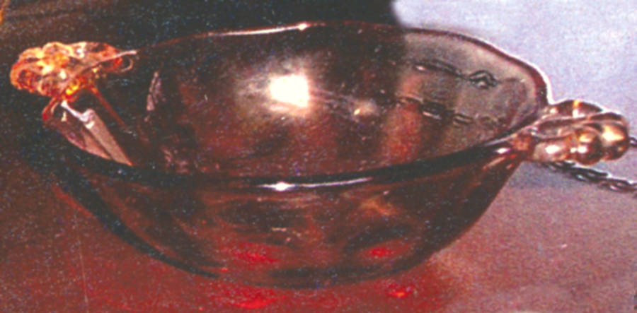 Lafayette Amber Sweet Meat Dish by Fostoria-1