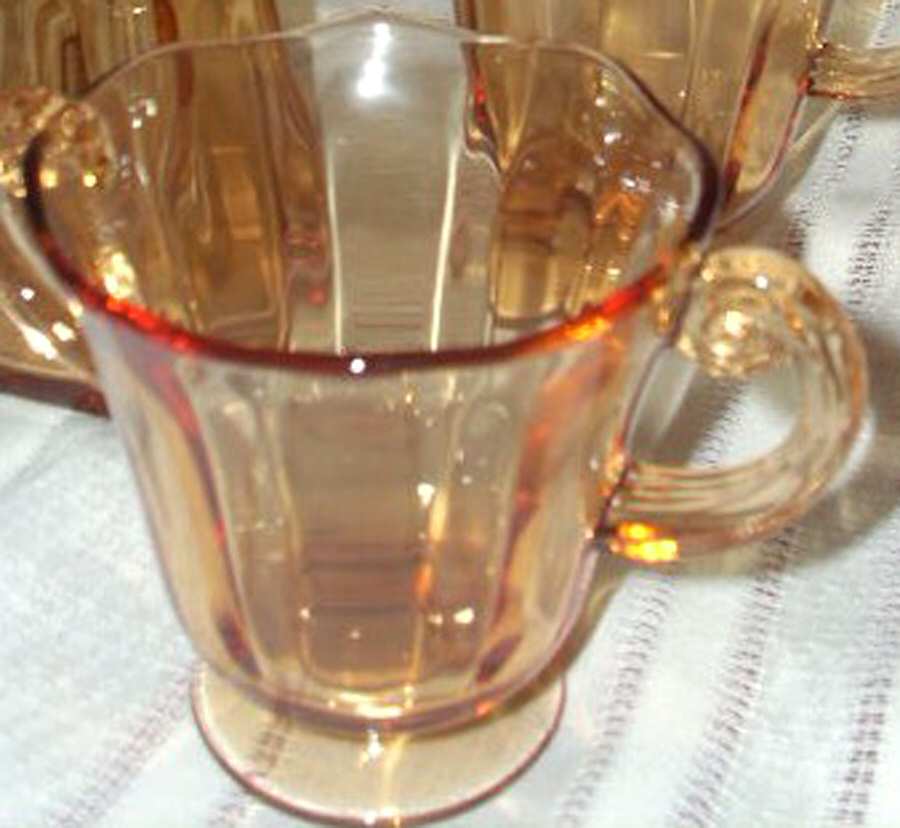 Lafayette Amber Open Sugar by Fostoria-1