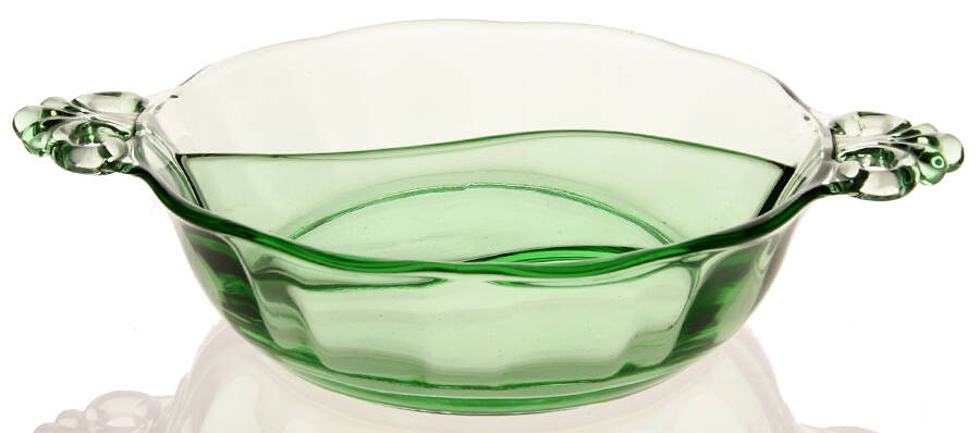 Lafayette Light Green 8" Round 2 Part Relish by Fostoria-1