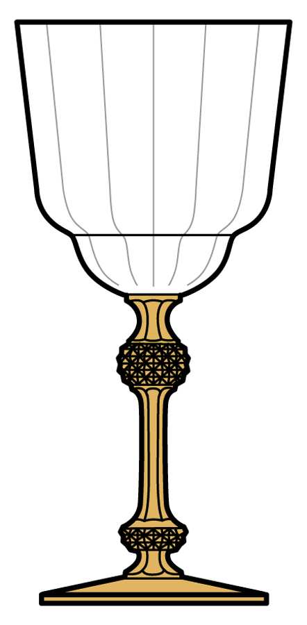 6007 Amber Water Goblet by Fostoria-1