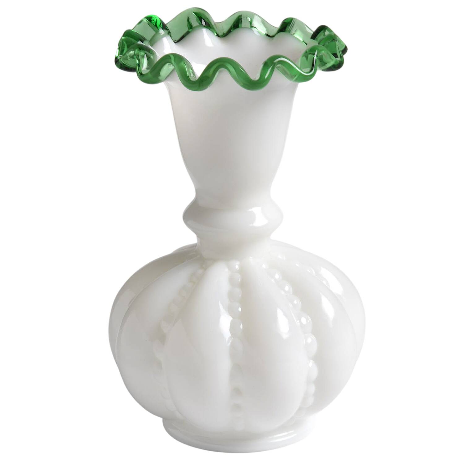Emerald Crest 5" Flower Vase by Fenton-1