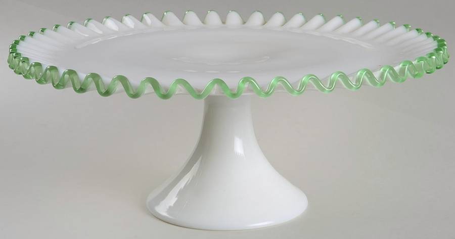 Emerald Crest Cake Stand by Fenton-1