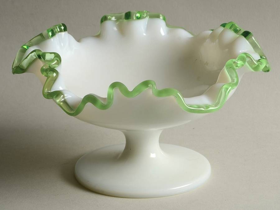 Emerald Crest Round Compote (Height X Width) by Fenton-1