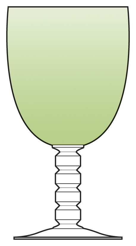 6003 Green Water Goblet by Fostoria-1