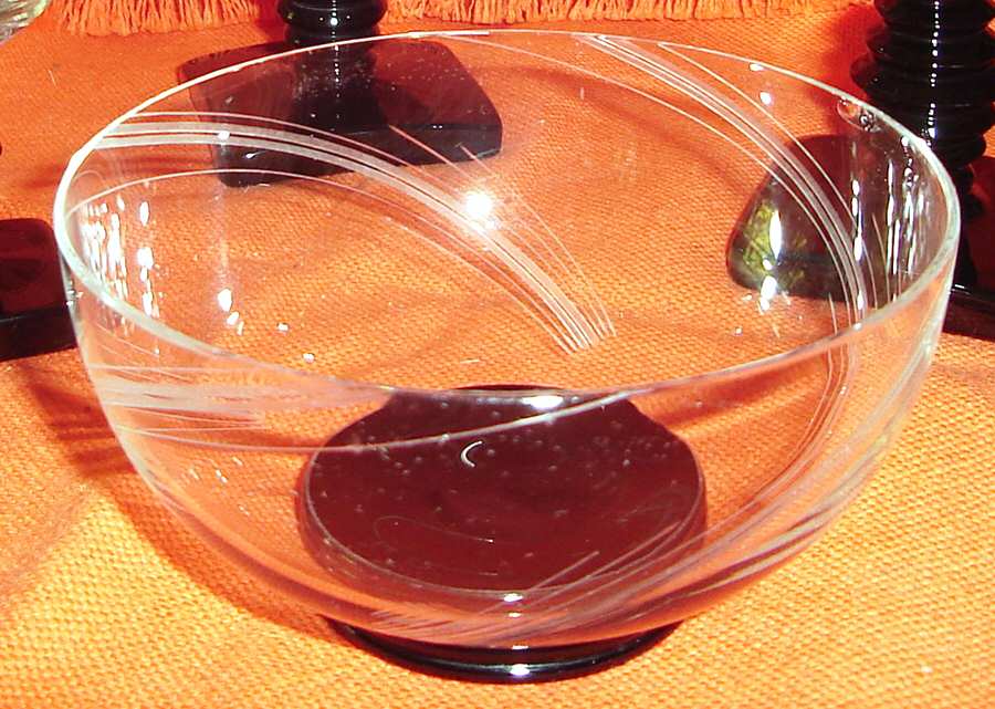 Comet Black Finger Bowl by Fostoria-1