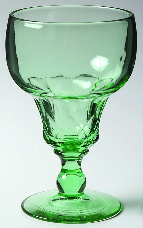 Georgian Green Water Goblet by Fenton-1