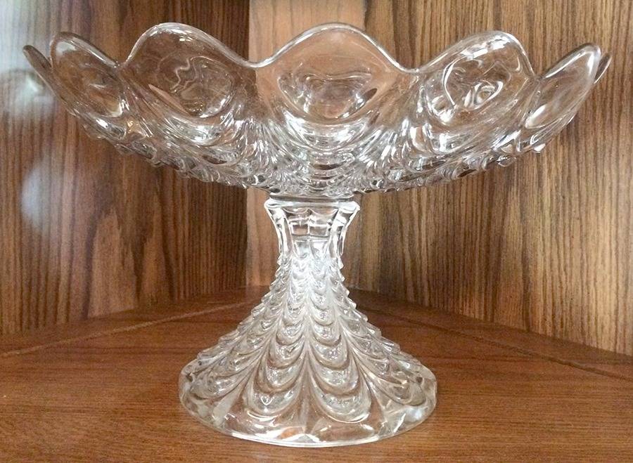 Heavy Drape 8" Open Compote by Fostoria-1