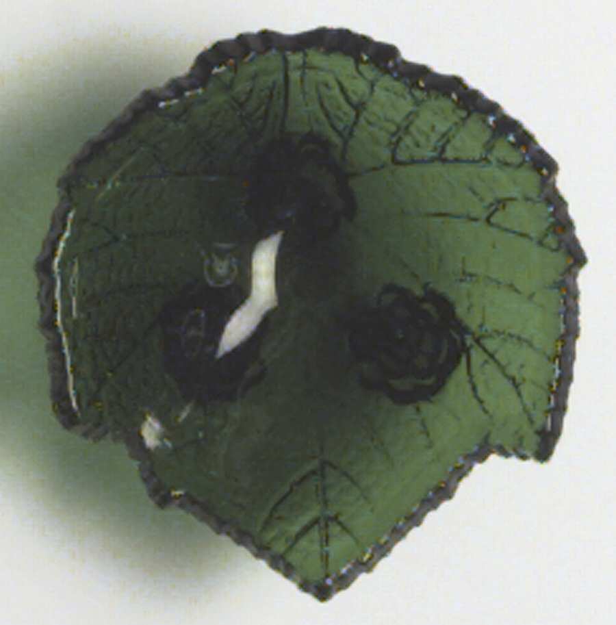 Grape Leaf Green Individual Almond by Fostoria-1