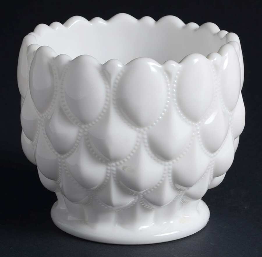 Frisco Milk Glass Candy Jar No Lid by Fostoria-1