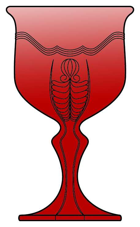 Empress Ruby Water Goblet by Fenton-1