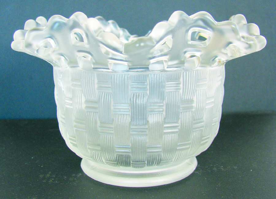 Crystal Velvet Basket Bowl by Fenton-1