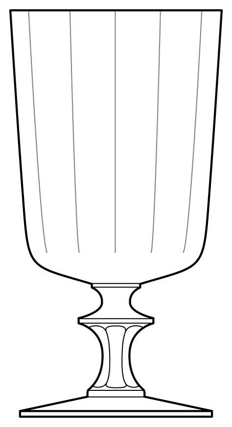 Flambeau Clear (Ice) Water Goblet by Franciscan-1