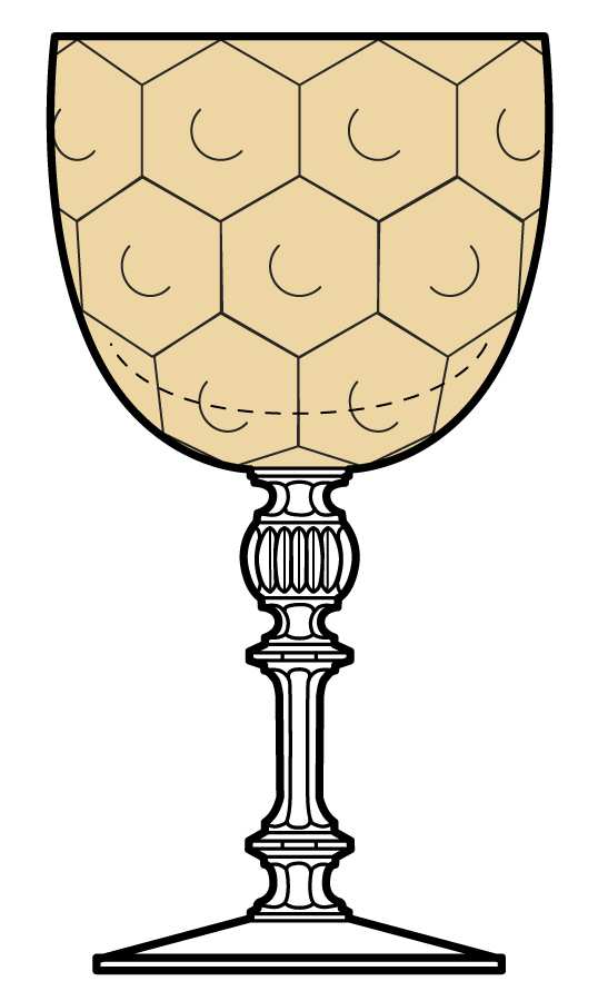 6008 Dimple Optic Topaz Water Goblet by Fostoria-1