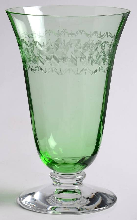 Greek Green 9 Oz Footed Tumbler by Fostoria-1