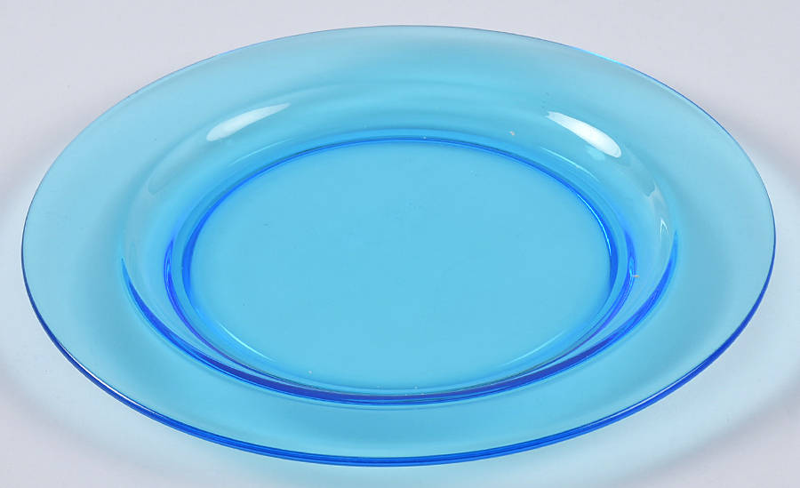 Pioneer Blue (Electric Blue) Luncheon Plate by Fostoria-1