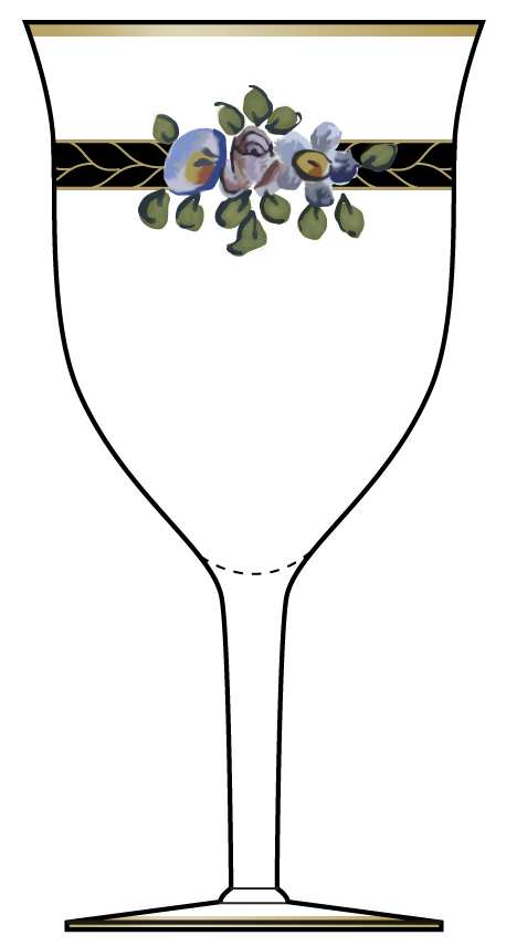 Dresden Water Goblet by Fostoria-1