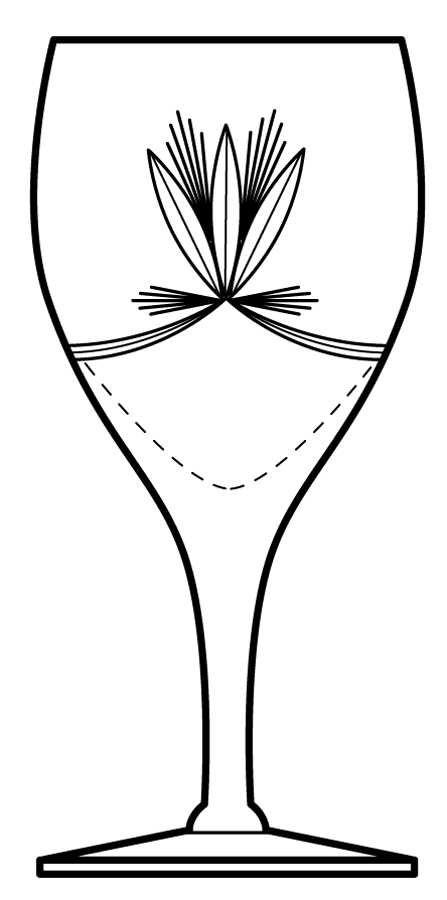 Cut #104 Water Goblet by Fostoria-1