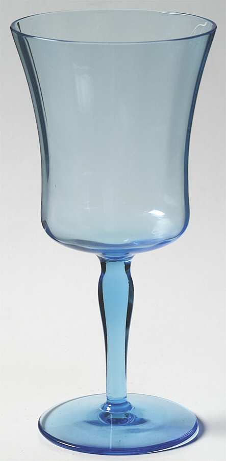 869 Blue Water Goblet by Fostoria-1
