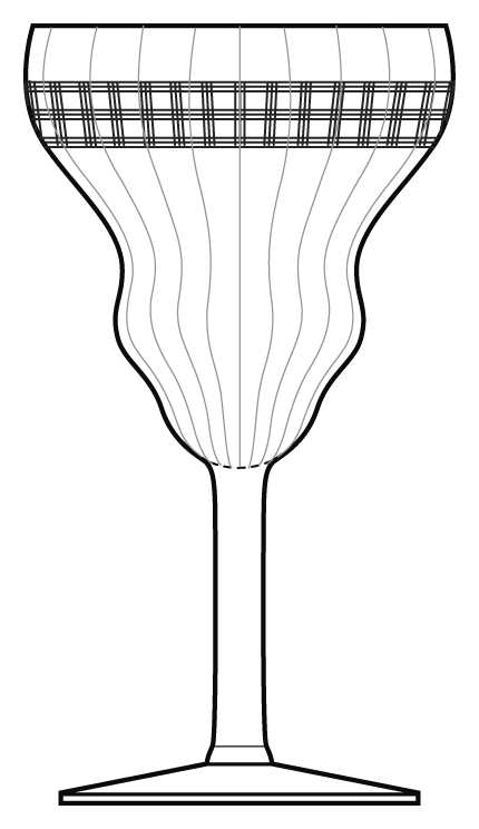 Block Water Goblet by Fostoria-1