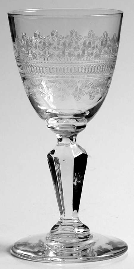 Large Cloverleaf Wine Glass by Fostoria-1