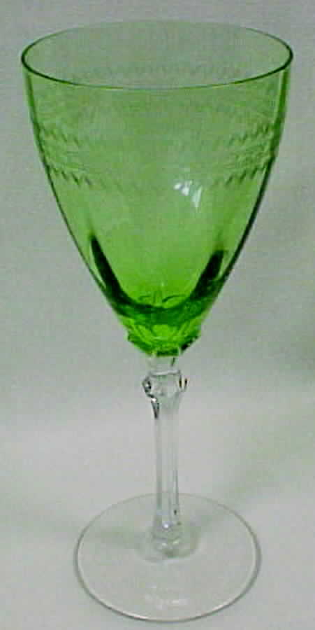 Camden Green Water Goblet by Fostoria-1