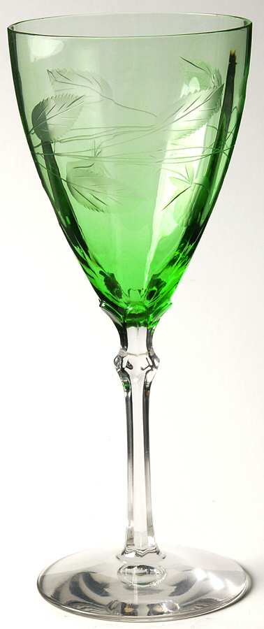 Berry Green Water Goblet by Fostoria-1
