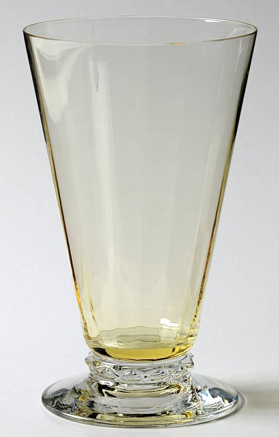 6002 Yellow 10 Oz Footed Tumbler by Fostoria-1