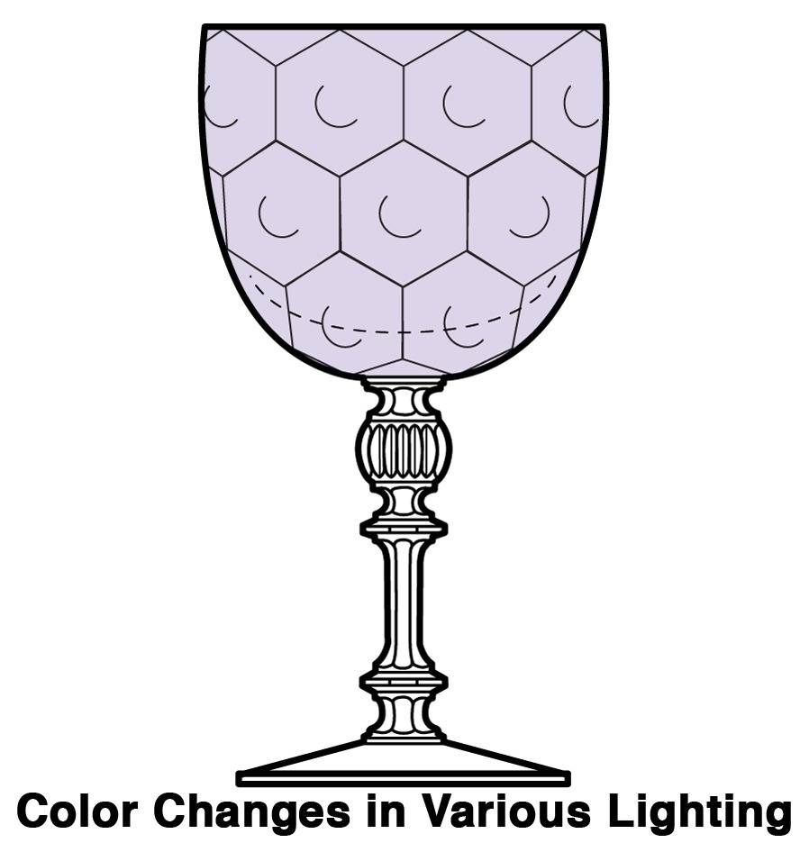 6008 Dimple Optic Wisteria Water Goblet by Fostoria-1