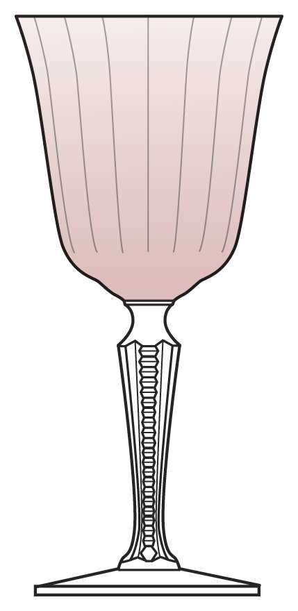 6009 Pink Water Goblet by Fostoria-1