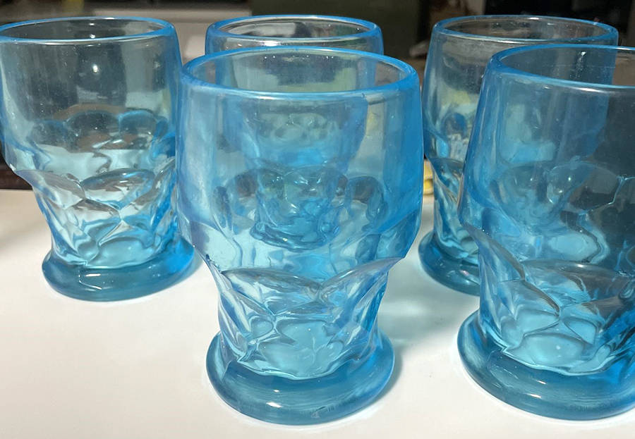 Georgian Blue 14 Oz Flat Tumbler by Fenton-1