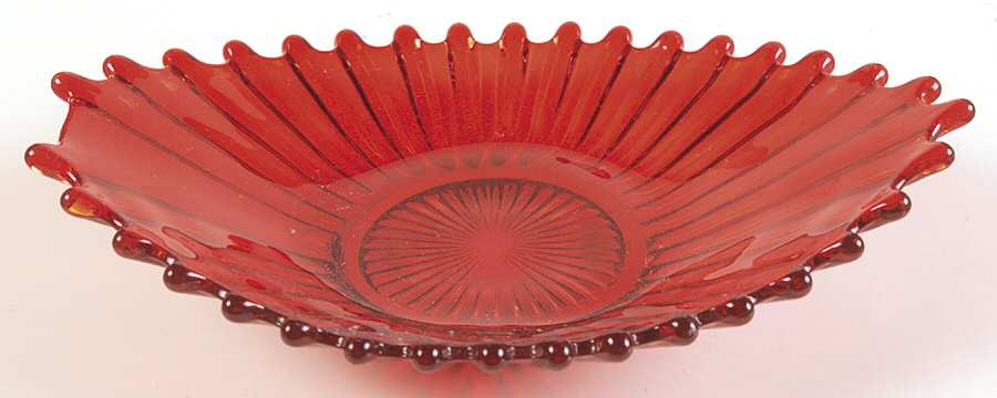 Heirloom Ruby 8" Oval Bon Bon Plate by Fostoria-1