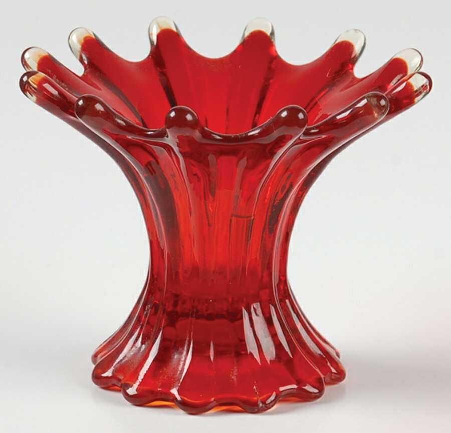 Heirloom Ruby 3" Candleholder by Fostoria-1