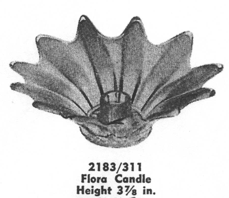 Heirloom Orange (Bittersweet) 3" Flora Candleholder by Fostoria-1