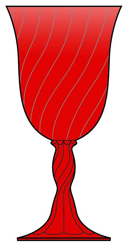 Maypole Ruby Water Goblet by Fostoria-1