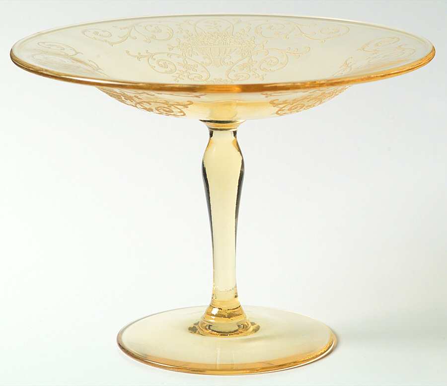 Firenze Round Compote (Height X Width) by Fostoria-1