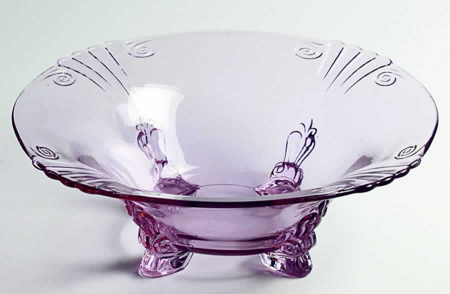 2470 Wisteria 11" 4-Toed Footed Bowl by Fostoria-1