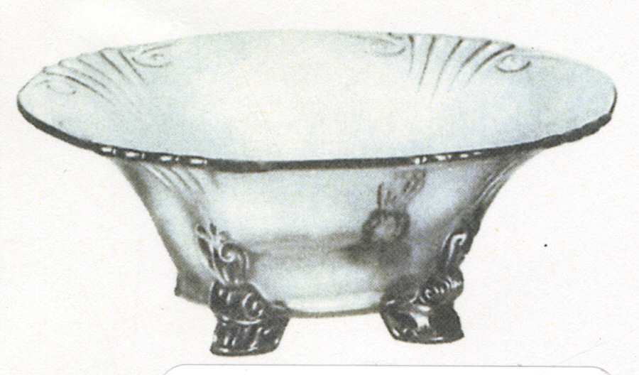 2470 Wisteria 7" 4-Toed Footed Bowl by Fostoria-1