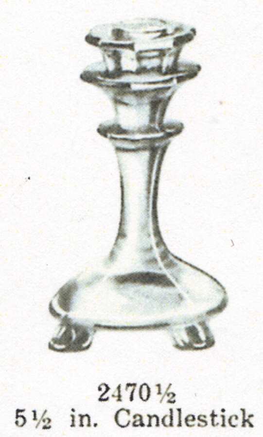 2470 Wisteria 5" Single Light Candlestick by Fostoria-1