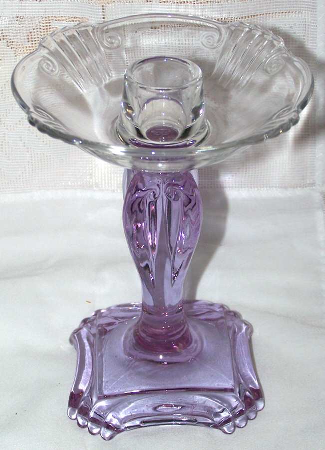 2470 Wisteria 5" Single Light Candlestick by Fostoria-1