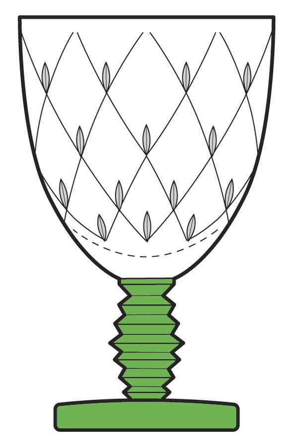 New Yorker Green Water Goblet by Fostoria-1