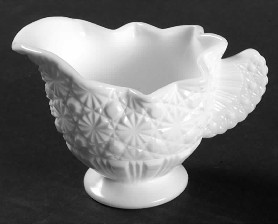Daisy and Button Milk Glass Creamer by Fenton-1