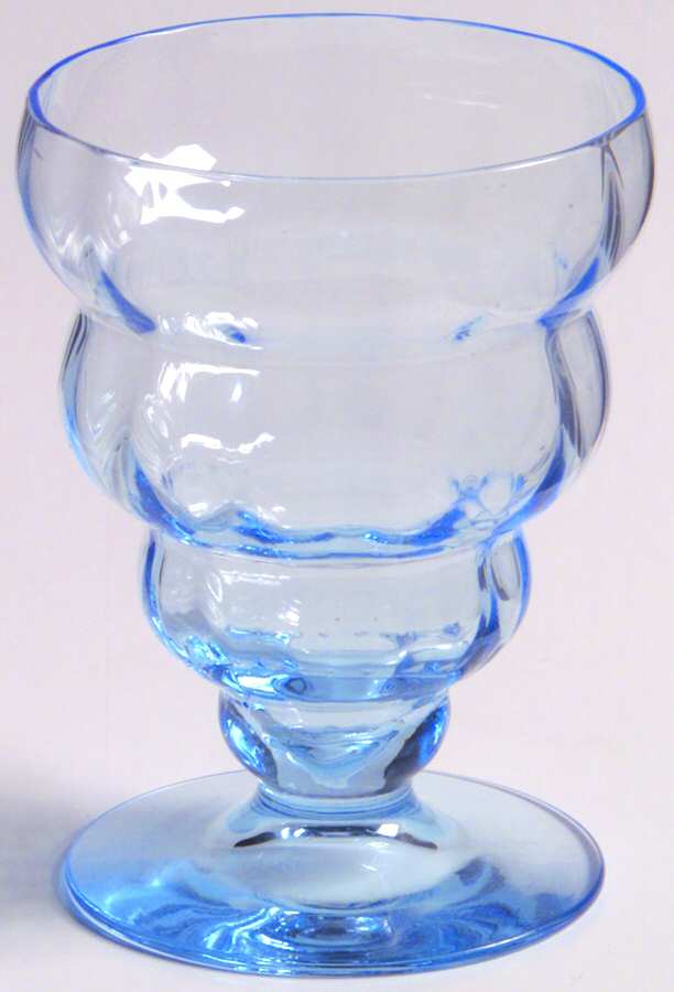 4101 Blue 2 1/2 Oz Footed Tumbler by Fostoria-1