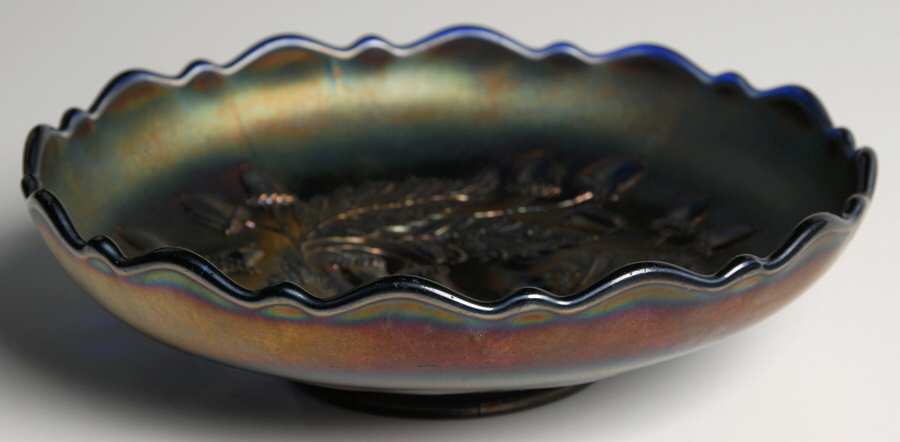 Acorn Blue (Carnival) 7" Round Bowl by Fenton-1