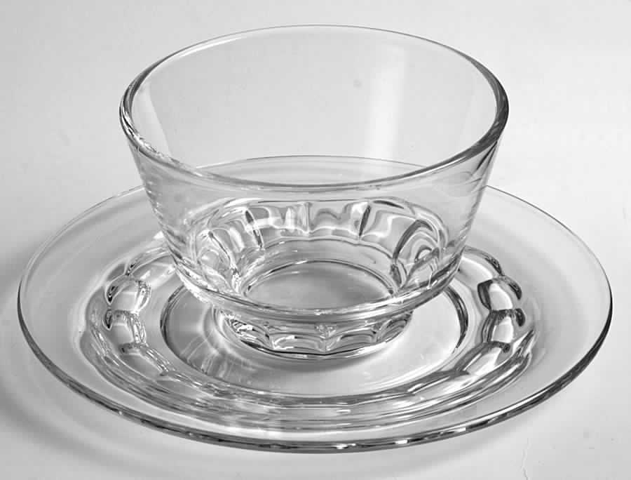 Raleigh Mayonnaise Bowl and Underplate by Fostoria-1