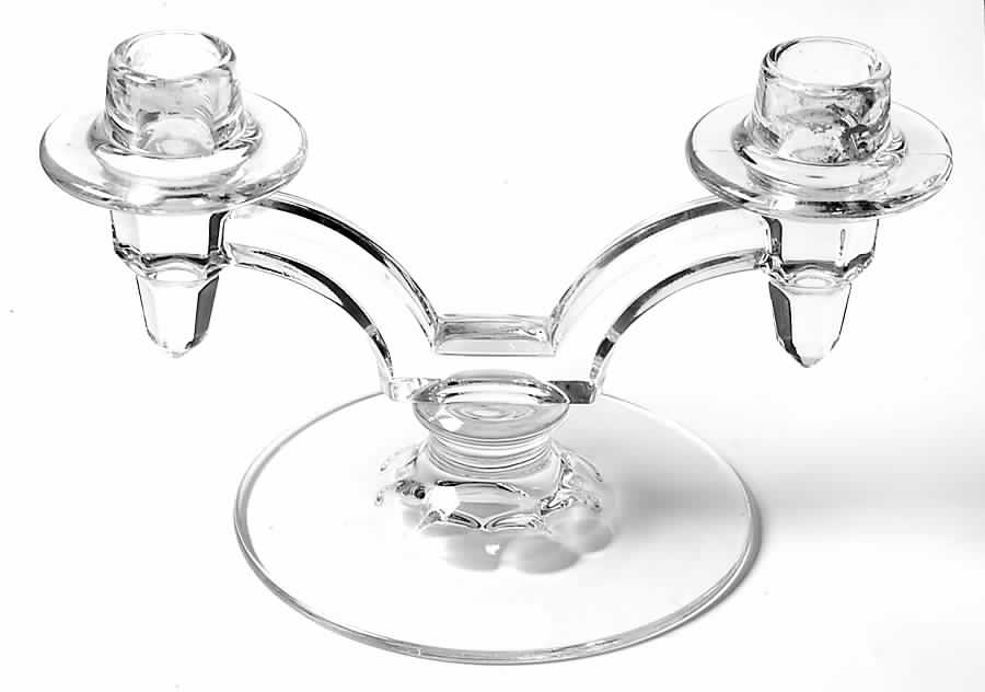 Raleigh Double Light Candlestick by Fostoria-1