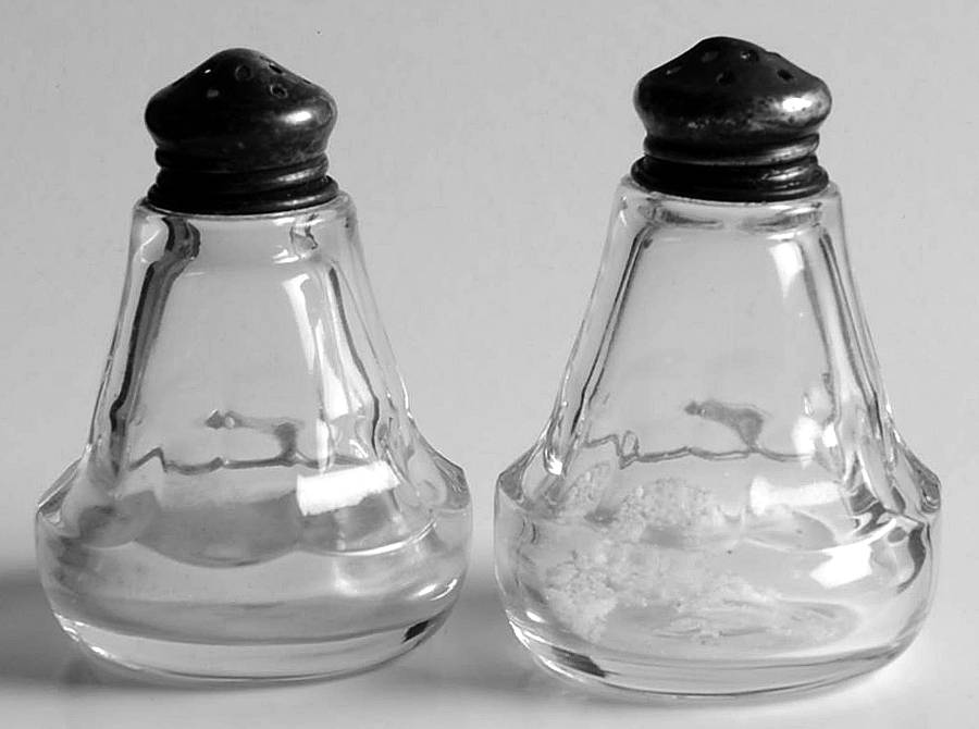 Raleigh Shaker Set & Sterling Lids by Fostoria-1