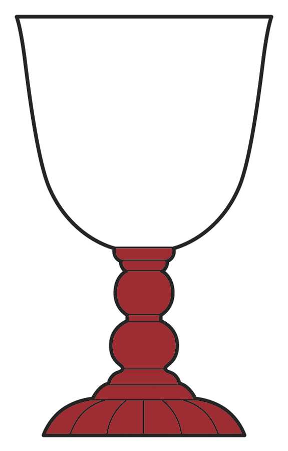 Victorian Ruby Water Goblet by Fostoria-1