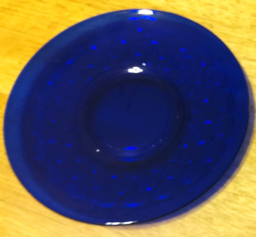 Georgian Cobalt Blue Saucer Only by Fenton-1