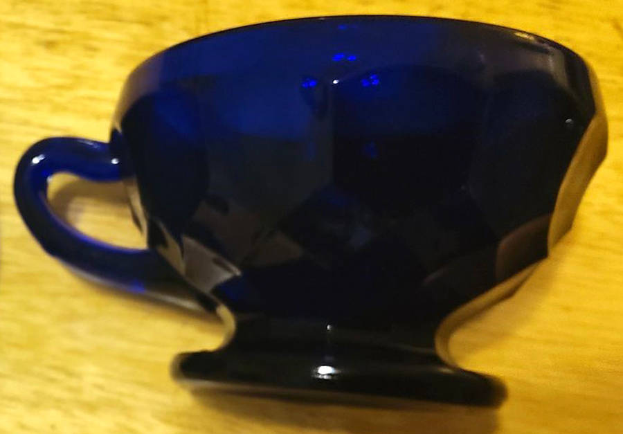 Georgian Cobalt Blue Cup Only by Fenton-1