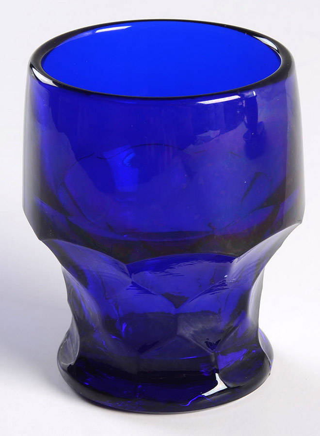 Georgian Cobalt Blue 5 Oz Flat Tumbler by Fenton-1